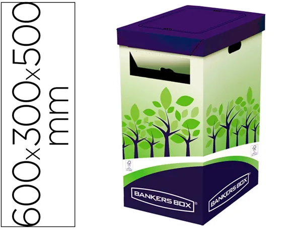 Collecteur fellowes bankers box vertical carton           600x300x500mm multicolor — Non classé