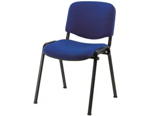 Chaise visiteur mt international pied noir bleu — Non classé