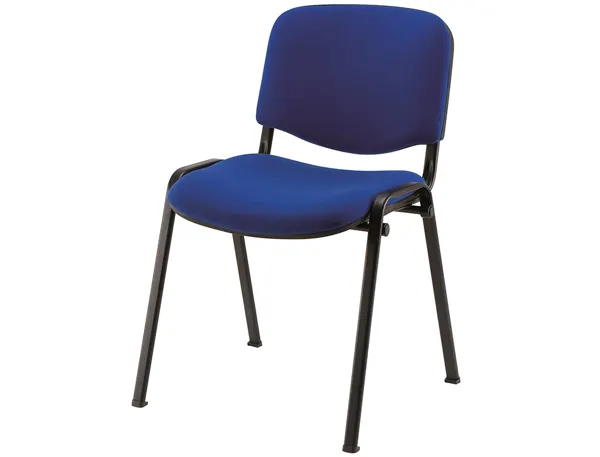 Chaise visiteur mt international pied noir bleu — Non classé