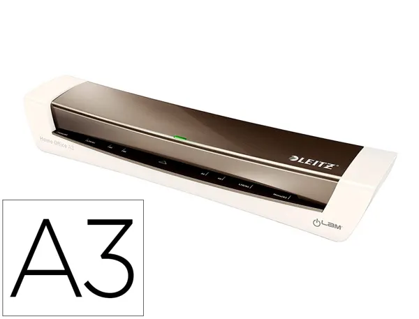 LEITZ Plastifieuse iLAM Home Office A3, jusqu'à A3, argent — Informatique & bureautique