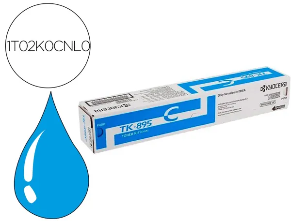Toner laser original kyocera tk-895c cyan — Non classé