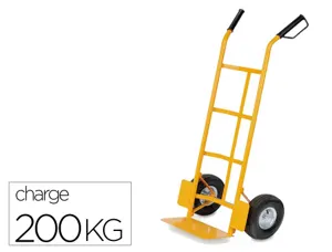 Diable viso manutention 1100x461x55mm pelle acier     roues caoutchouc charge       maximale 200kg — Non classé