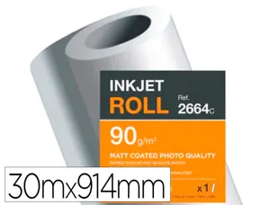 Clairefontaine Papier traceur jet d'encre, 914 mm x 30 m — Papier en rouleau