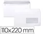 Boite de 250 enveloppes blanches 110x220mm 90g bande siliconée fenêtre 45x100mm, Clairefontaine — Papier, cahier &… — vue 2