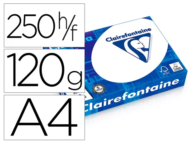Clairalfa Papier multifonction, A4, 120 g/m2, extra blanc, Clairefontaine — Papier copieur et imprimante