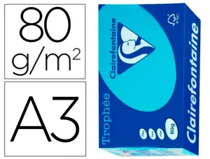 Clairefontaine Papier universel Trophée, A3, bleu turquoise — Papier copieur et imprimante