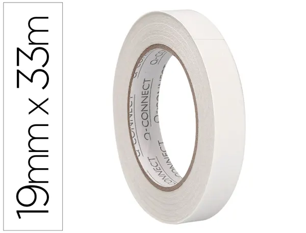 Ruban adhesif q-connect double face 33mx19mm — Non classé