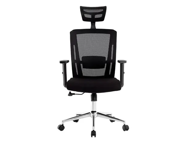 Fauteuil rotatif q-connect ergonomique q-connect         appui-tete et dossier         ajustables en hauteur — Non classé