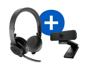 Kit video conference logitech avec webcam et casque audio — Non classé