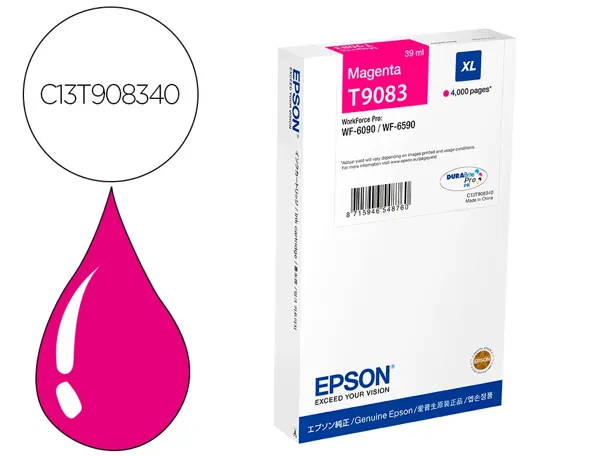 Cartouche d'encre original epson t9083 magenta — Non classé