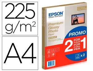 Papier photo epson glossy a4 255g/m2 2 en 1 15 feuilles — Non classé