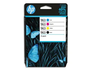 Cartouche d'encre original hp 963 1000 p noir / 700 p couleur noir/cyan/magenta/jaune pack 4 couleur — Non classé