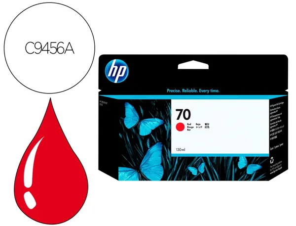 Cartouche d'encre original hp 70 130 ml rouge — Non classé