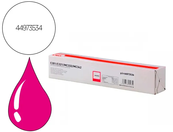 Cartouche d'encre original oki 44973534 1500 p magenta — Non classé