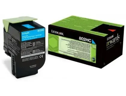 Toner laser original lexmark 80c2hce 3000 p cyan — Non classé