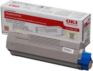 Toner laser original oki c650 2000 p jaune — Non classé