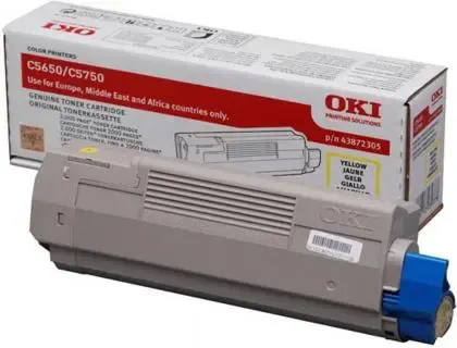 Toner laser original oki c650 2000 p jaune — Non classé