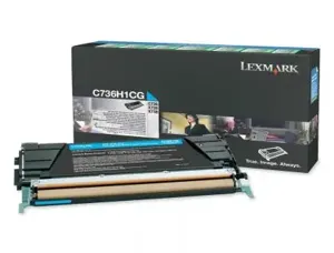 Toner laser original lexmark 10000 p cyan — Non classé