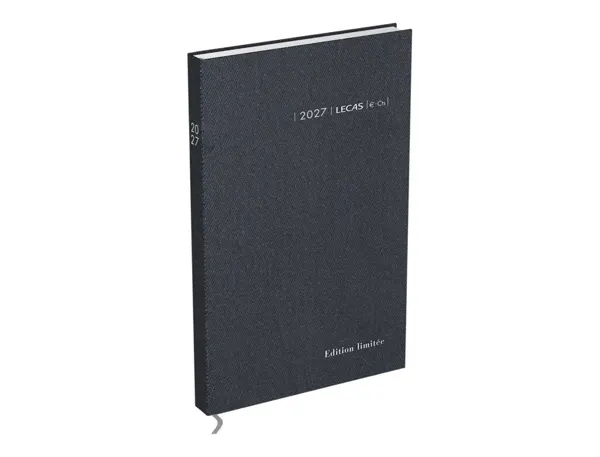 Agenda lecas carre euros cents/'edition limitee/' 1 jour/page 14x22 cm 384p gris anthracite — Non classé