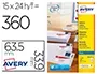 AVERY Etiquette d'adresse jet d'encre, 63,5 x 33,9 mm, blanc — Fournitures — vue 2