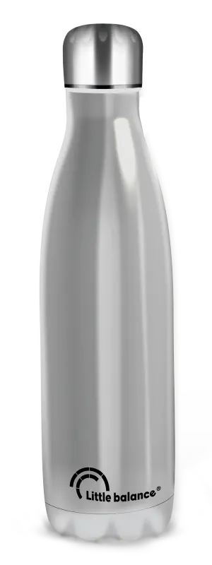 Bouteille isotherme inox brillant double parois        thermique incassable 500 ml — Non classé
