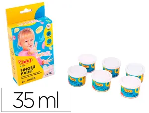 Gouache au doight jovi a base d'eau couleur pastel 6 pots   de 35 ml — Non classé