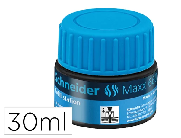 Recharge schneider maxx 660 surligneur job automatique    30ml coloris bleu — Non classé