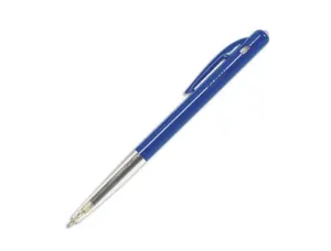Stylo-bille bic m10 écriture moyenne 0.5mm encre classique rétractable bouton poussoir latéral coloris bleu — Non classé