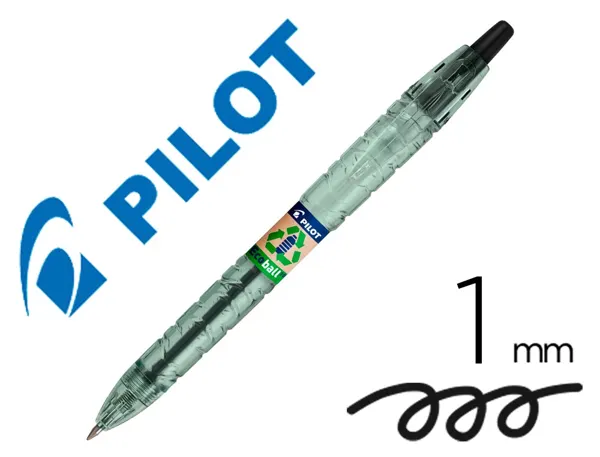 PILOT Stylo bille rétractable B2P Ecoball 10, noir — Fournitures
