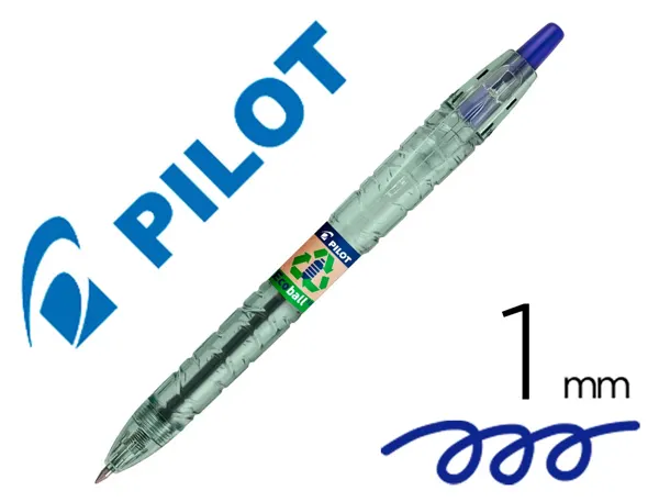 PILOT Stylo bille rétractable B2P Ecoball 10, bleu — Fournitures