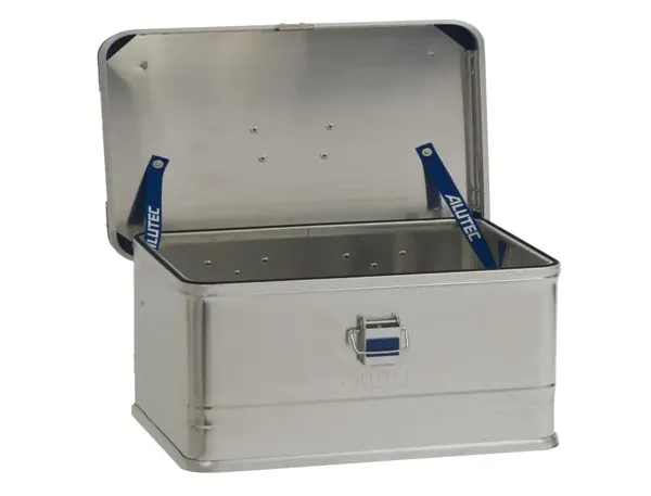 Caisse aluminium viso avec coins en polypropylene        superposable capacite 30l — Non classé