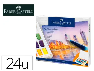 Peinture aquarelle faber castell boite de 24 — Non classé
