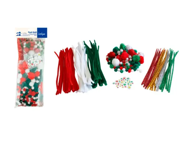 Pack no l sodertex 113 pompons + 38 pompons          m tallis s + 35 yeux mobiles  + 99 chenilles + 24 chenilles — Non classé