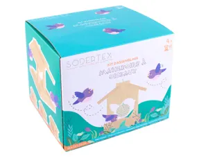 Kit mangeoire en bois + colle - 12 x 14,5 x 11,5 cm - 1 pc  - 1 color — Non classé