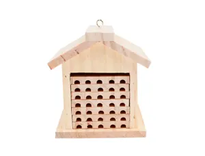 Kit hotel abeille solitaire en bois + colle - 20 x 22 x   22 cm - 1 pc - 1 coloris — Non classé
