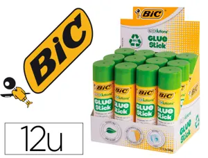 Colle bic  ecolutions  glue stick - lavable - tube de 36  gr boite de 12 — Non classé