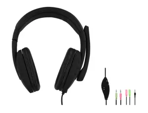 Micro casque tnb multimedia hs-300 avec prise de 3,5mm et adaptateur note book — Non classé