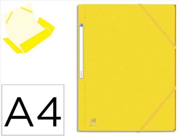 Oxford Chemise à élastique EUROFOLIO+, A4, jaune — Chemises & trieurs