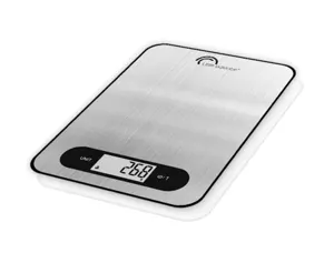 Balance compacte 5kg/1g inox avec batterie rechargeable et remplaçable — Non classé