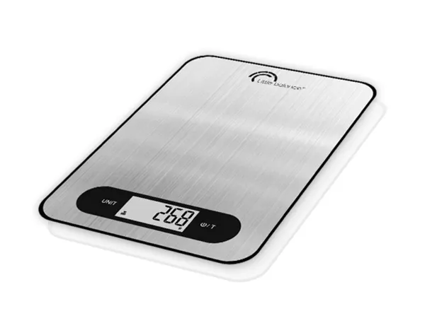 Balance compacte 5kg/1g inox avec batterie rechargeable et remplaçable — Non classé