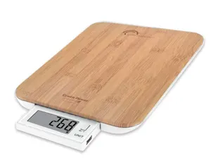 Balance 10kg/1g slide bambou avec batterie rechargeable et remplaçable — Non classé