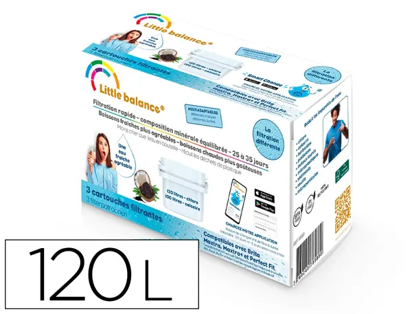 Pack de 3 cartouches filtrantes 120l. chlore 100   l. calcaire — Non classé