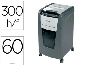 Destructeur de documents rexel optimum auto+ coupe     micro 300f corbeille de 60l — Non classé