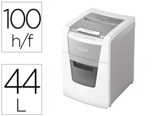 Destructeur de documents leitz  iq auto+ office micro  p4 100f corbeille de 44l — Non classé