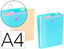 Trieur Viquel Rainbow Pastel Pour Sac A Dos 6 Compartiments Polypropylene A4 25x33x3,5cm — Fournitures — vue 2