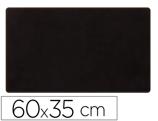 Sous-main rhodiarama souple simil cuir noir velout  60x35 cm — Non classé