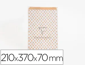 Pochettes kraft fond blanc 50g/m   21x37+7 cm  sachet de 50 un — Non classé