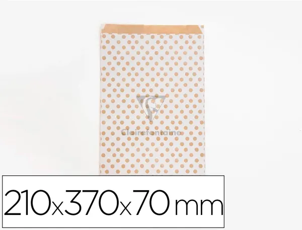 Pochettes kraft fond blanc 50g/m   21x37+7 cm  sachet de 50 un — Non classé
