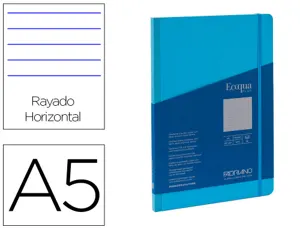Carnet eq plus fabriano a5 lign e turquoise 90g 80f — Non classé