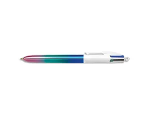 Stylo-bille bic 4 couleurs retractables irise pointe     moyenne 1,0mm — Non classé